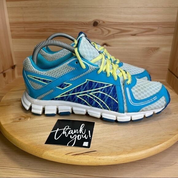 Reebok Smoothflex Flyer Blue Lemon V61472 Women's Size US 7.5 - Picture 1 of 9